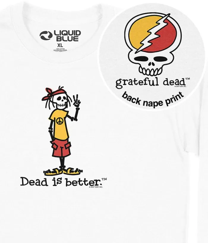 Liquid Blue Long Sleeve Men Peace Dead Is Better Long Sleeve TShirt
