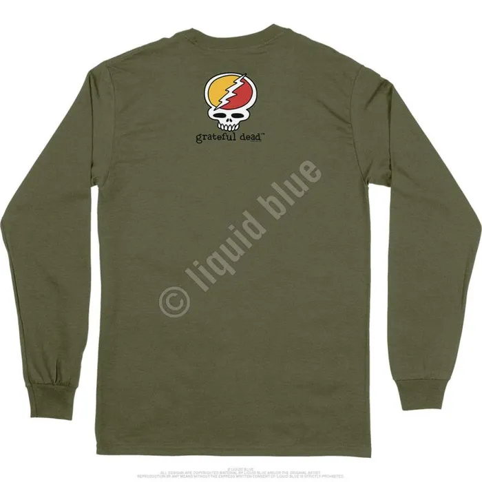 Liquid Blue Long Sleeve Men Peace Dead Is Better Long Sleeve TShirt