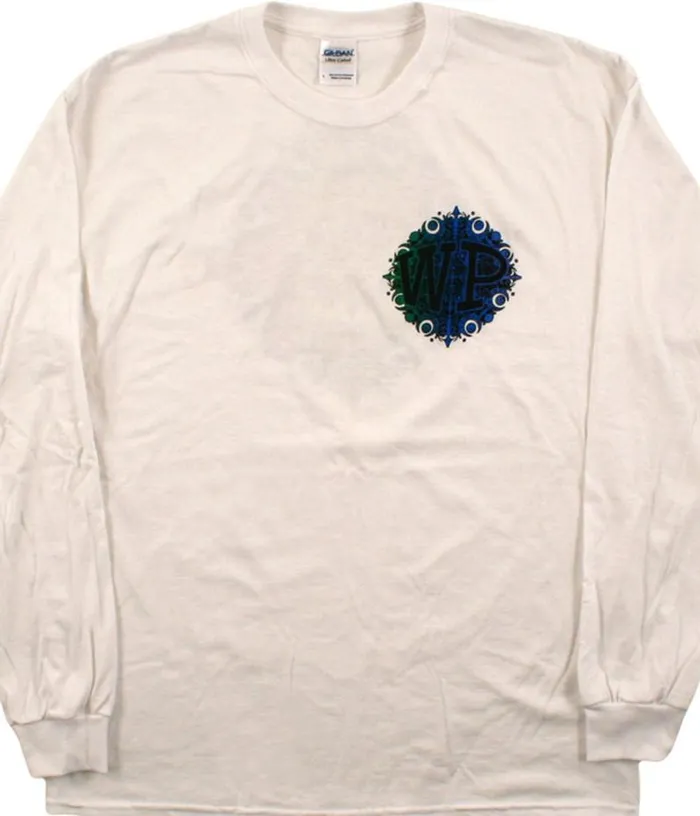 Liquid Blue Long Sleeve Men Widespread Snowflake White Long Sleeve TShirt
