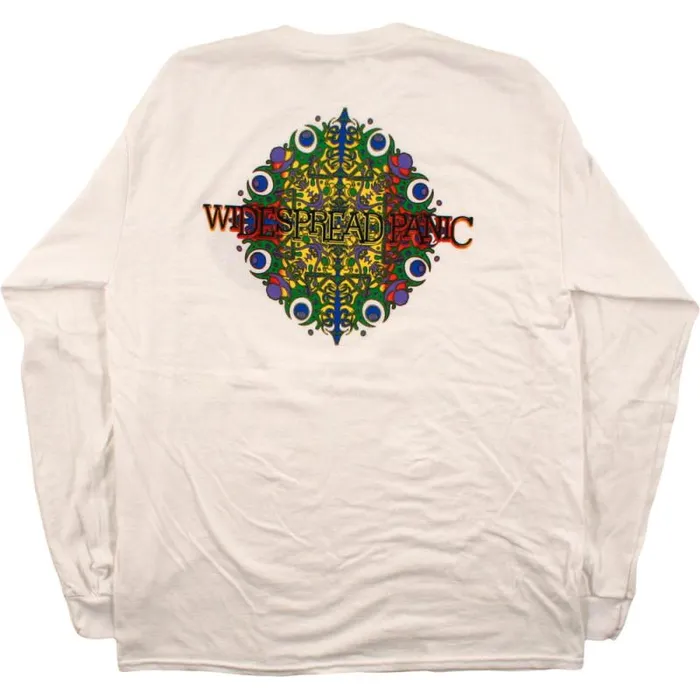 Liquid Blue Long Sleeve Men Widespread Snowflake White Long Sleeve TShirt