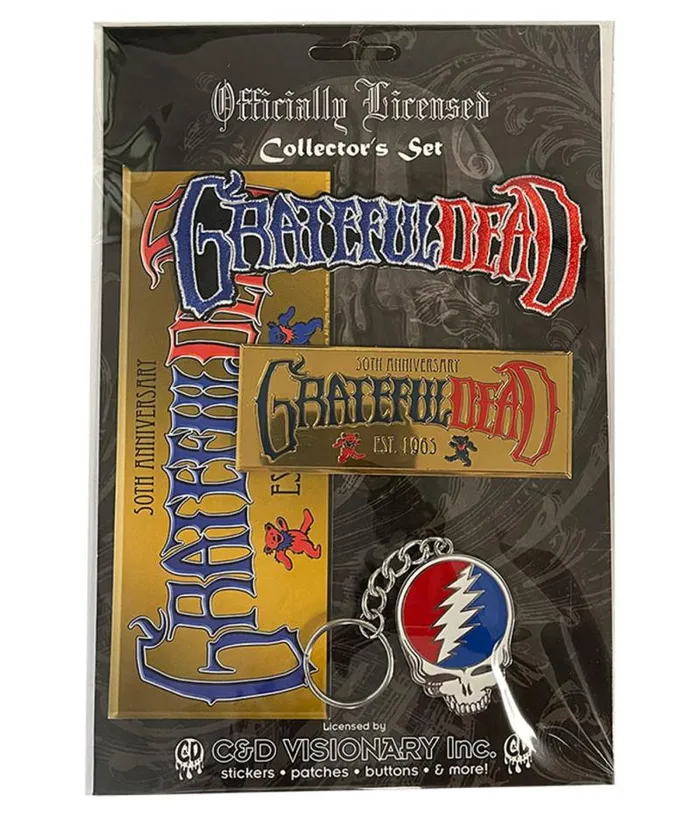 Liquid Blue Patches Accessories Grateful Dead 50th Anniversary Collector Set