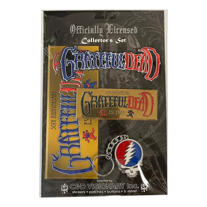 Liquid Blue Patches Accessories Grateful Dead 50th Anniversary Collector Set