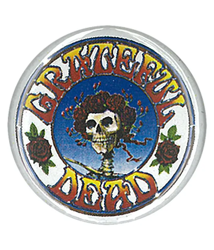 Liquid Blue Pins Accessories GD Skull And Roses Pin