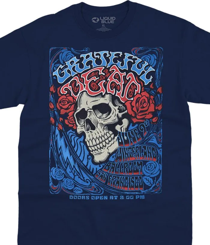 Liquid Blue TShirt Men Bertha Ballroom Navy TShirt
