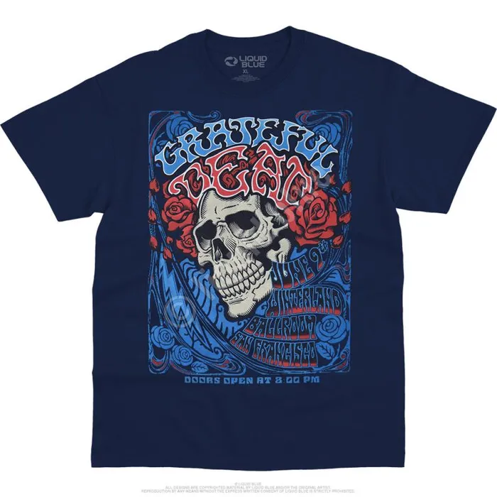 Liquid Blue TShirt Men Bertha Ballroom Navy TShirt