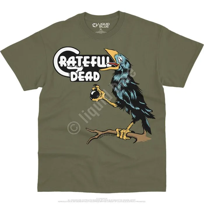 Liquid Blue TShirt Men Bird Song TShirt