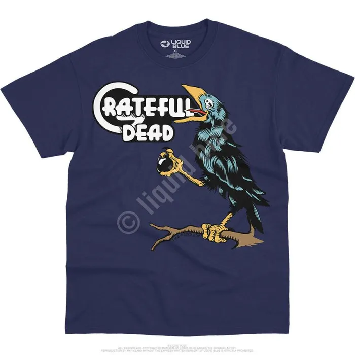 Liquid Blue TShirt Men Bird Song TShirt