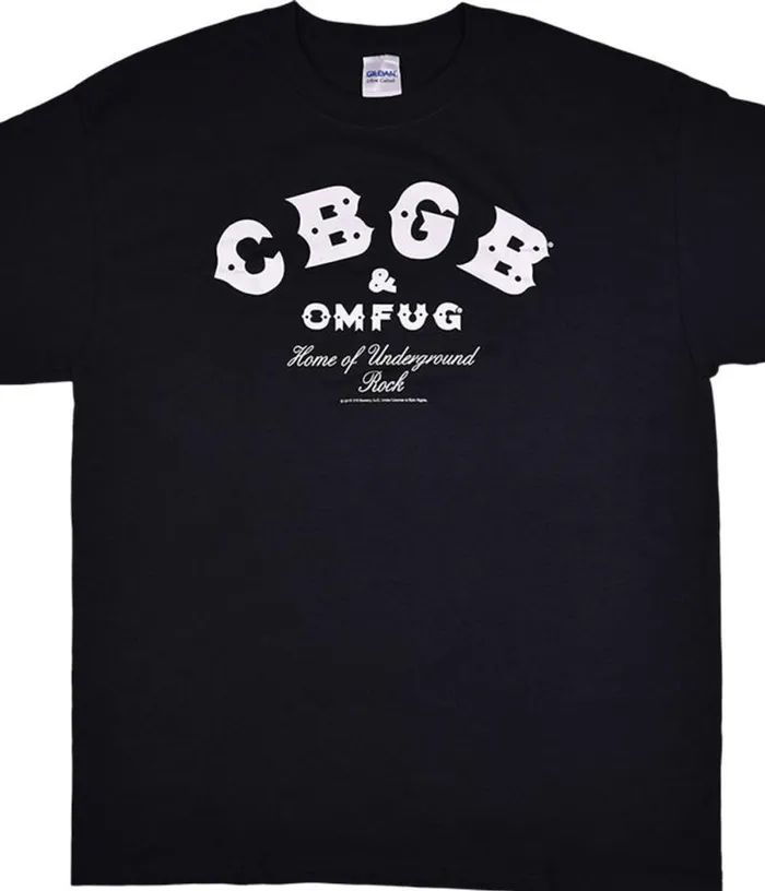 Liquid Blue TShirt Men CBGB Logo Black TShirt