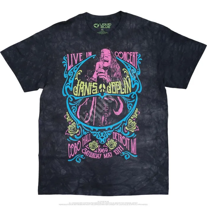 Liquid Blue TShirt Men Charlotte 69 Blacklight TieDye TShirt