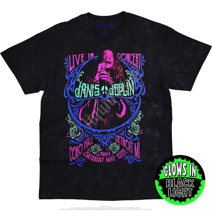 Liquid Blue TShirt Men Charlotte 69 Blacklight TieDye TShirt
