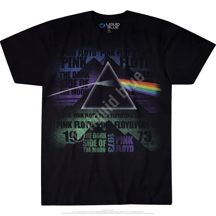 Liquid Blue TShirt Men Dark Side Poster Black TShirt