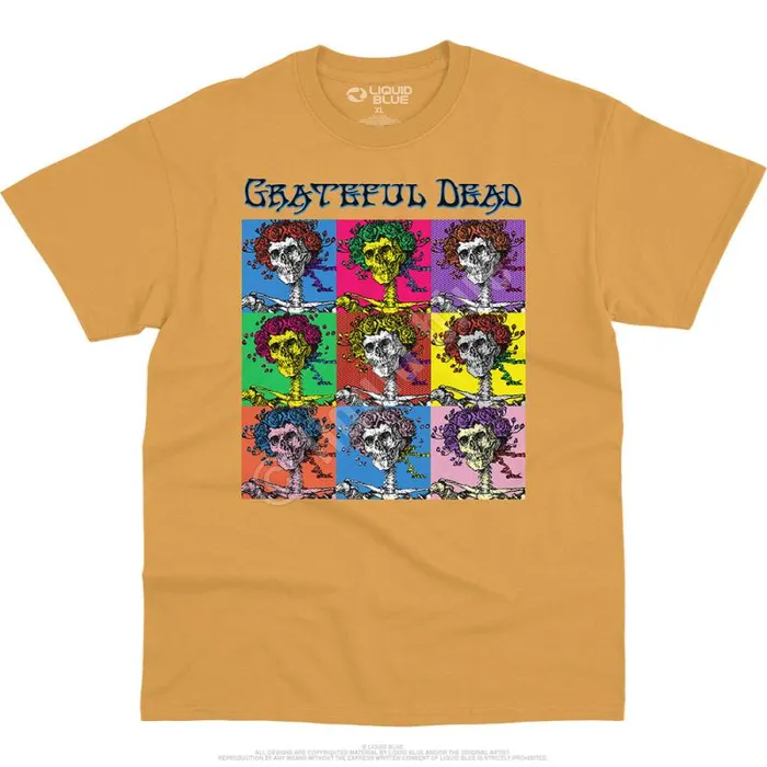 Liquid Blue TShirt Men Hollywood Bertha Gold TShirt