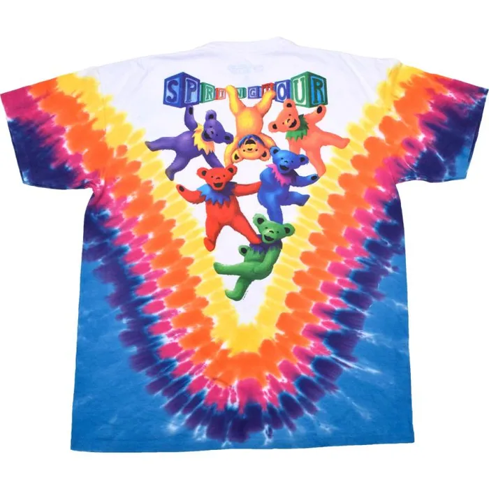 Liquid Blue TShirt Men Jugglin039 Bear TieDye TShirt