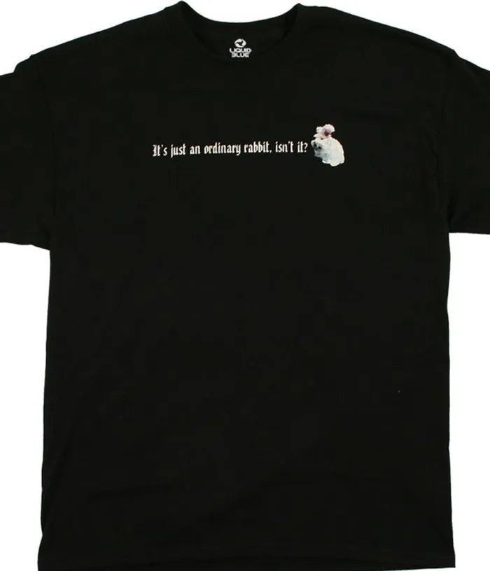 Liquid Blue TShirt Men Killer Rabbit Black TShirt