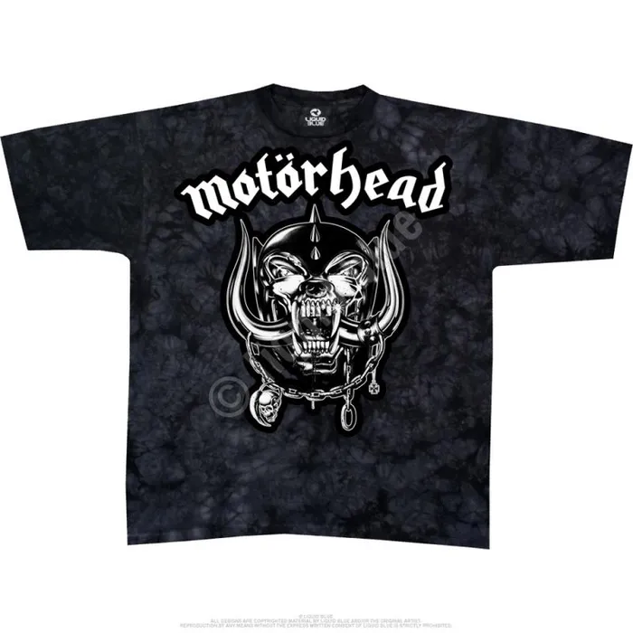 Liquid Blue TShirt Men Motorhead TieDye TShirt