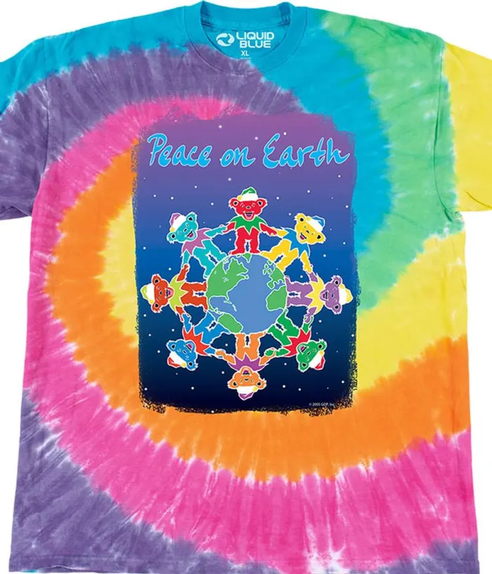 Liquid Blue TShirt Men Peace On Earth TShirt