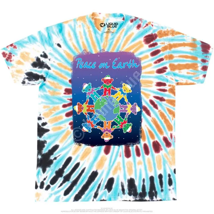 Liquid Blue TShirt Men Peace On Earth TShirt