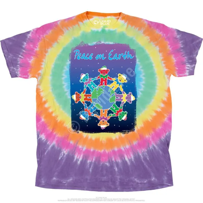 Liquid Blue TShirt Men Peace On Earth TShirt