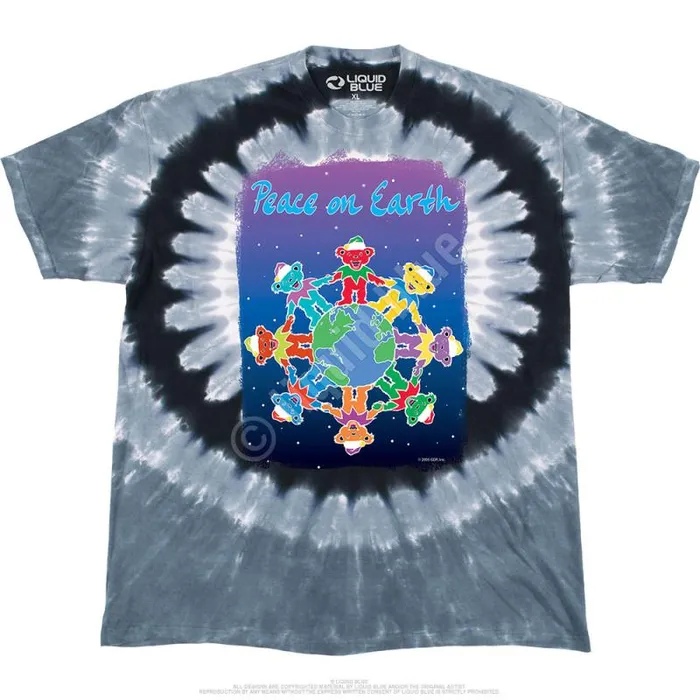 Liquid Blue TShirt Men Peace On Earth TShirt