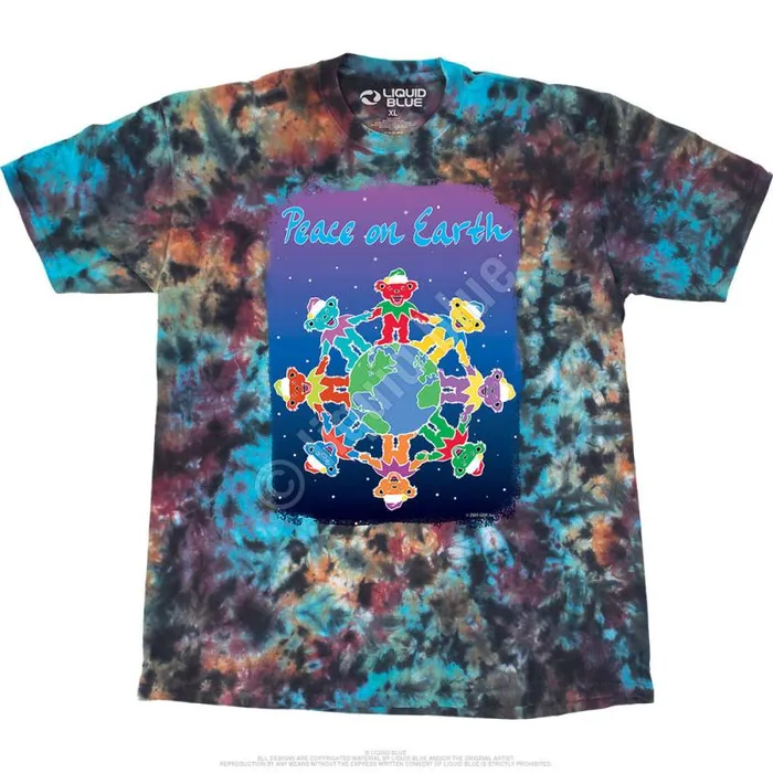 Liquid Blue TShirt Men Peace On Earth TShirt