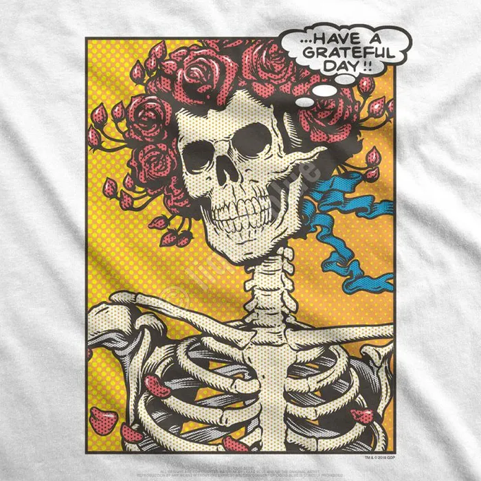Liquid Blue TShirt Men Pop Art Bertha White TShirt