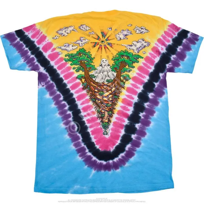 Liquid Blue TShirt Men Psychedelia TieDye TShirt