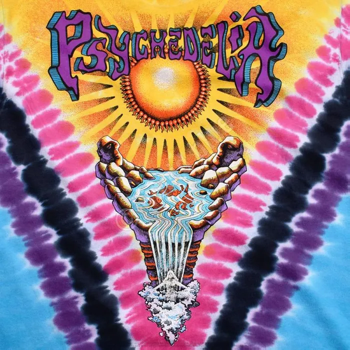 Liquid Blue TShirt Men Psychedelia TieDye TShirt