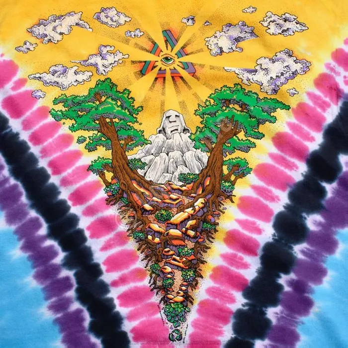 Liquid Blue TShirt Men Psychedelia TieDye TShirt