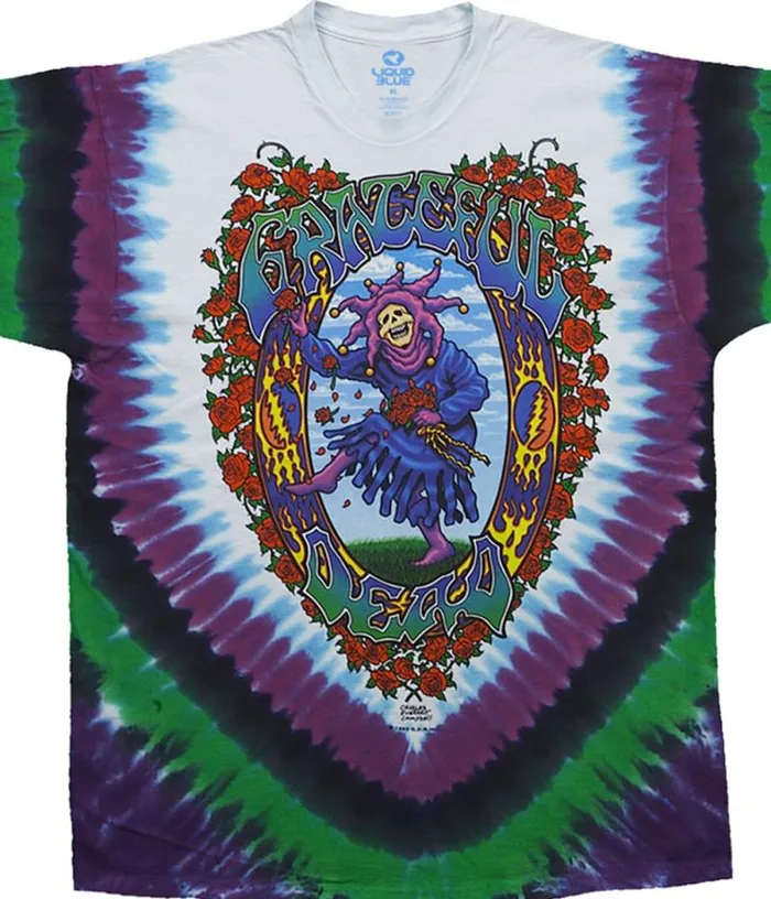 Liquid Blue TShirt Men Seasons Of The Dead TieDye TShirt