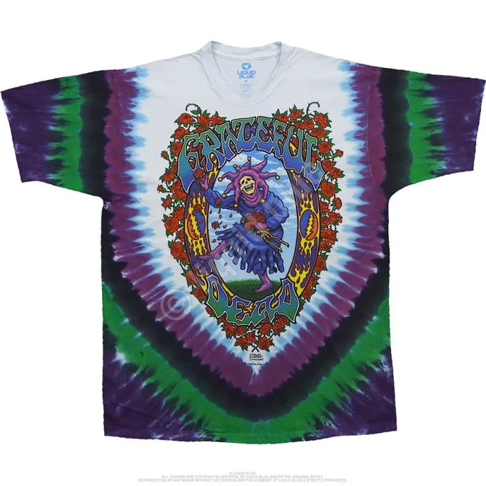 Liquid Blue TShirt Men Seasons Of The Dead TieDye TShirt