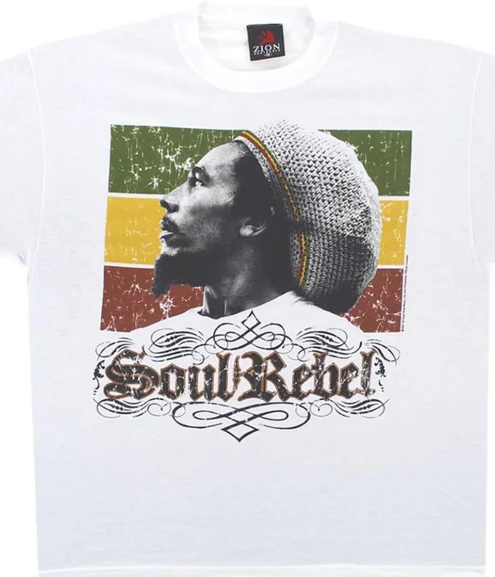 Liquid Blue TShirt Men Soul Rebel White TShirt