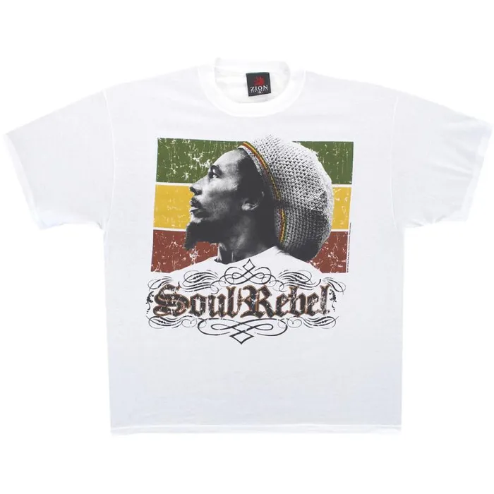 Liquid Blue TShirt Men Soul Rebel White TShirt