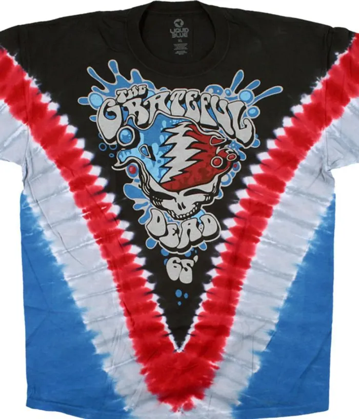 Liquid Blue TShirt Men Splash Your Face TieDye TShirt