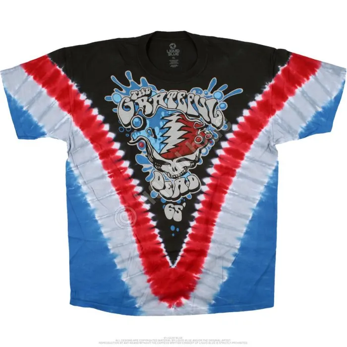 Liquid Blue TShirt Men Splash Your Face TieDye TShirt