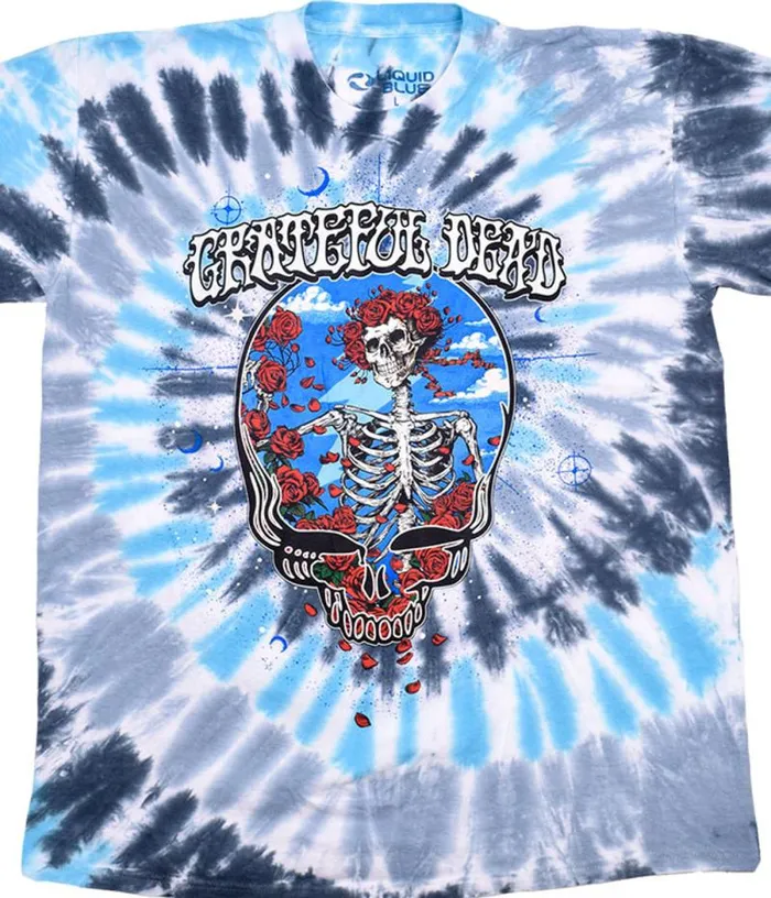 Liquid Blue TShirt Men Steal Your Bertha Spiral TShirt