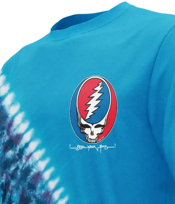 Liquid Blue TShirt Men Steal Your Face Chest TShirt