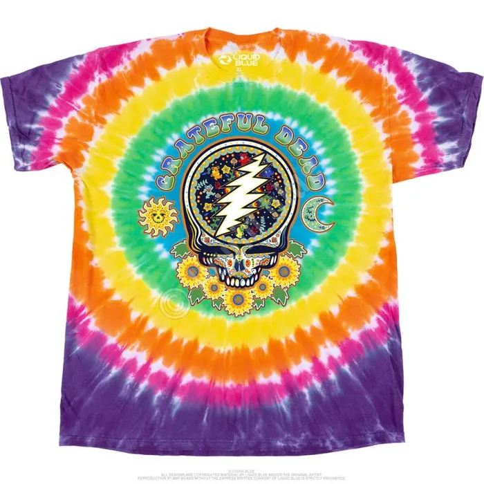 Liquid Blue TShirt Men Steal Your Face Day Of The Dead TShirt