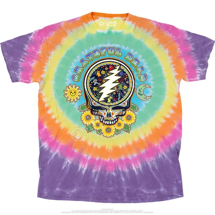 Liquid Blue TShirt Men Steal Your Face Day Of The Dead TShirt