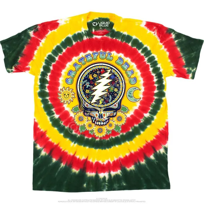 Liquid Blue TShirt Men Steal Your Face Day Of The Dead TShirt