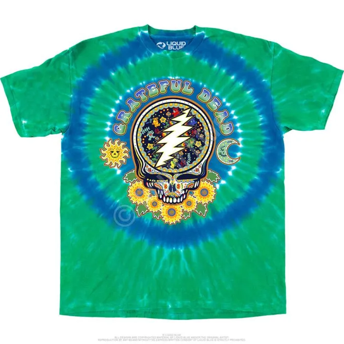 Liquid Blue TShirt Men Steal Your Face Day Of The Dead TShirt