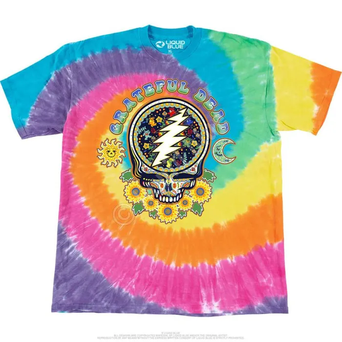 Liquid Blue TShirt Men Steal Your Face Day Of The Dead TShirt