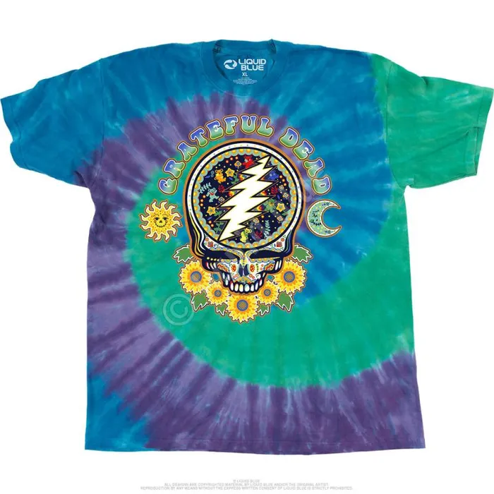 Liquid Blue TShirt Men Steal Your Face Day Of The Dead TShirt
