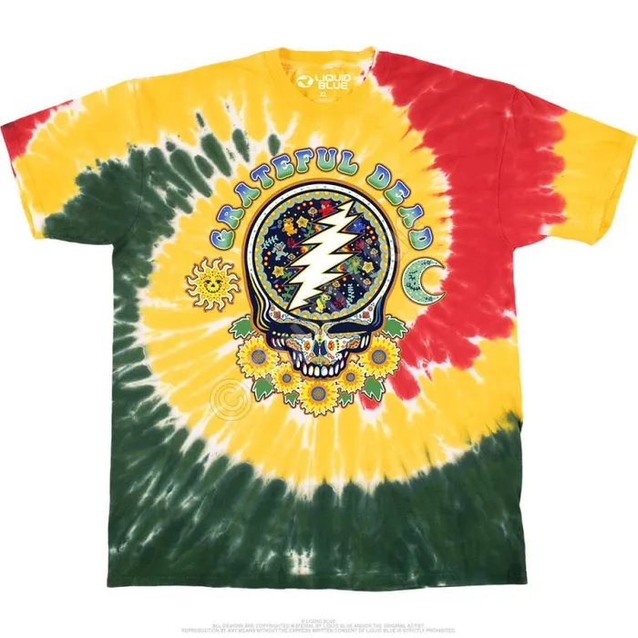 Liquid Blue TShirt Men Steal Your Face Day Of The Dead TShirt
