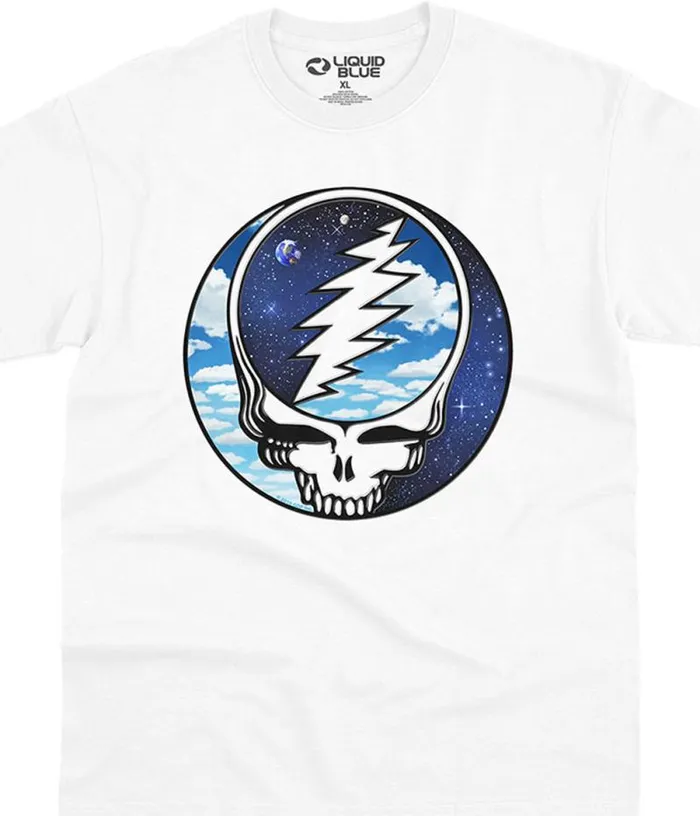 Liquid Blue TShirt Men Steal Your Sky Space TShirt