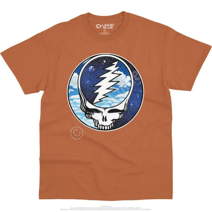 Liquid Blue TShirt Men Steal Your Sky Space TShirt