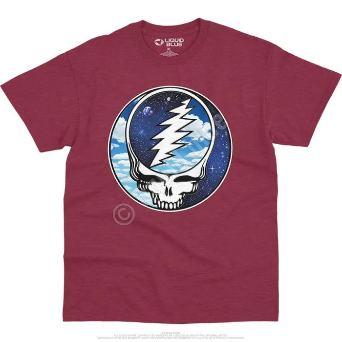 Liquid Blue TShirt Men Steal Your Sky Space TShirt