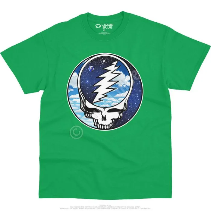 Liquid Blue TShirt Men Steal Your Sky Space TShirt