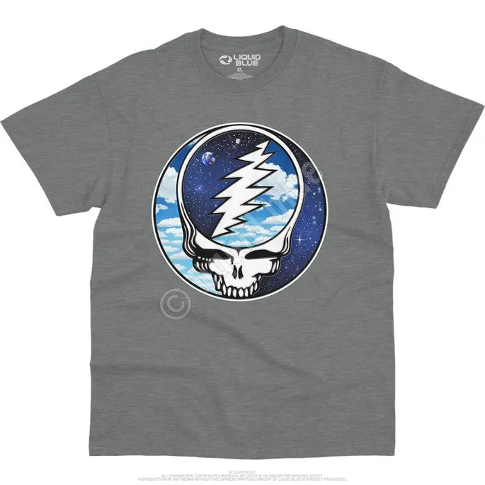 Liquid Blue TShirt Men Steal Your Sky Space TShirt