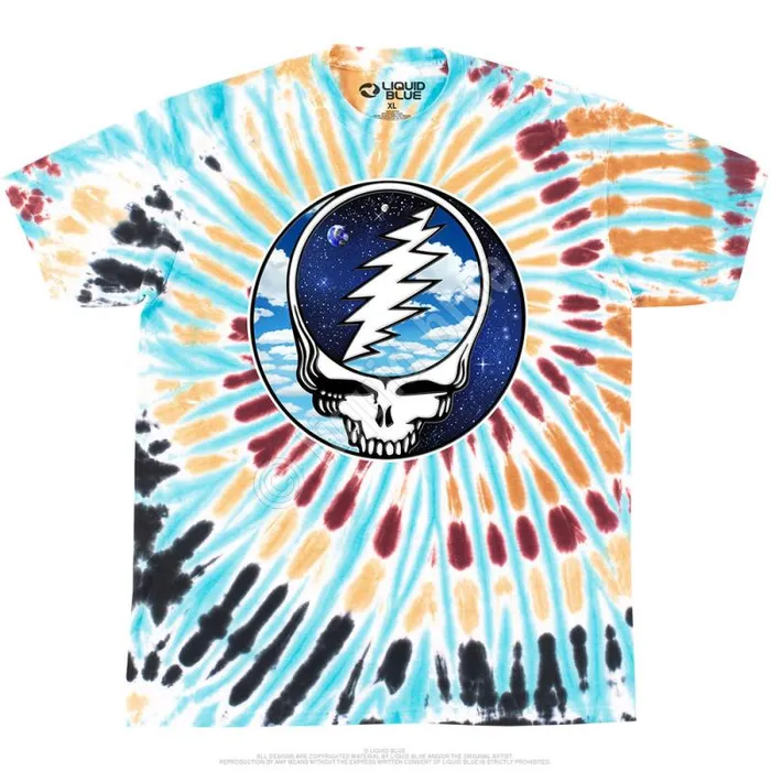 Liquid Blue TShirt Men Steal Your Sky Space TShirt