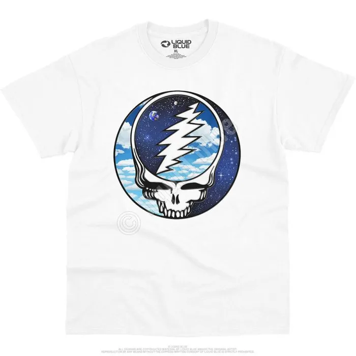 Liquid Blue TShirt Men Steal Your Sky Space TShirt